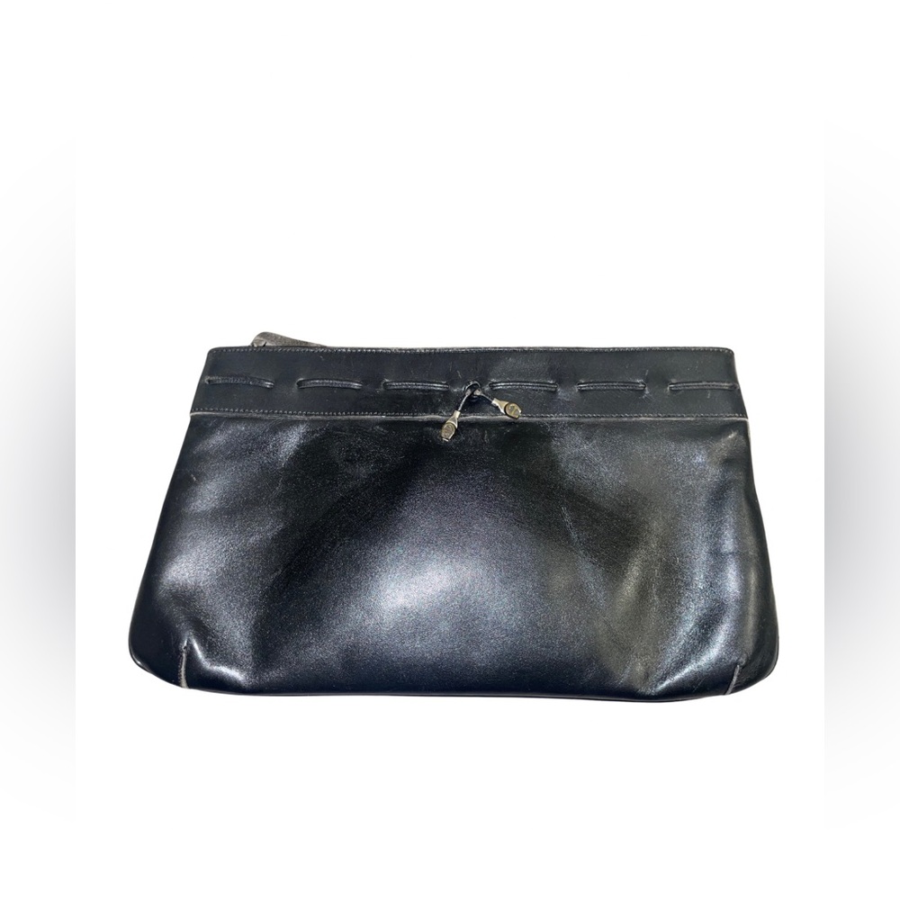 Vintage Black Etienne Aigner Clutch Bag